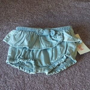 Baby Ruffle Bloomers - Light Blue NWT